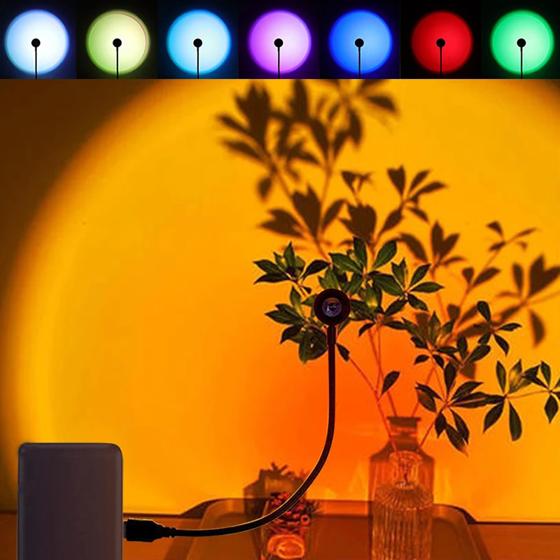 Sunset Lamp Projection - LED USB Sunset Lamp Projector Home