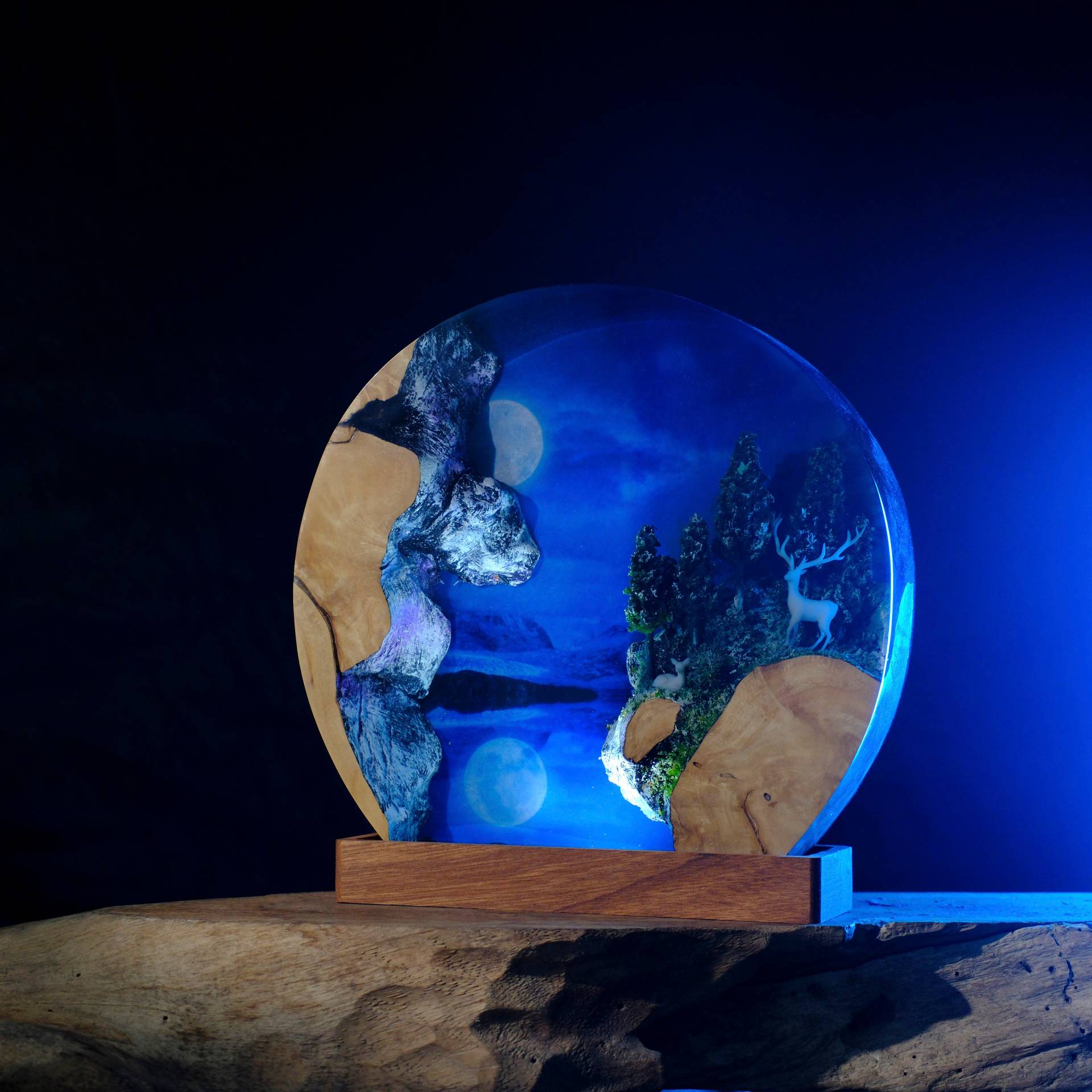 Room Decor Lighting Lamp - Customized Items Resin Table Light Magic