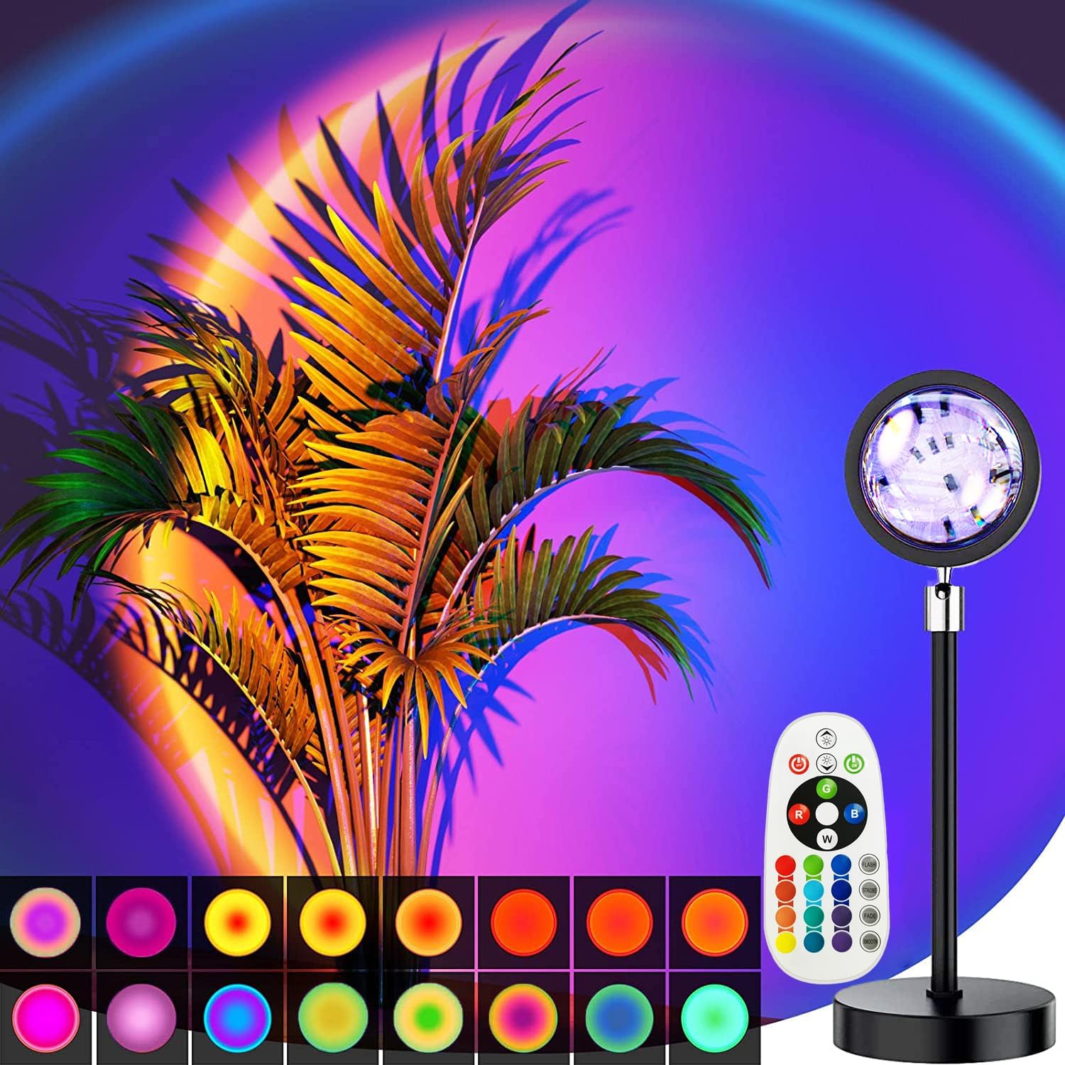 Sunset Lamp Projection - Smart Bluetooth USB Sunset Projector Lamp