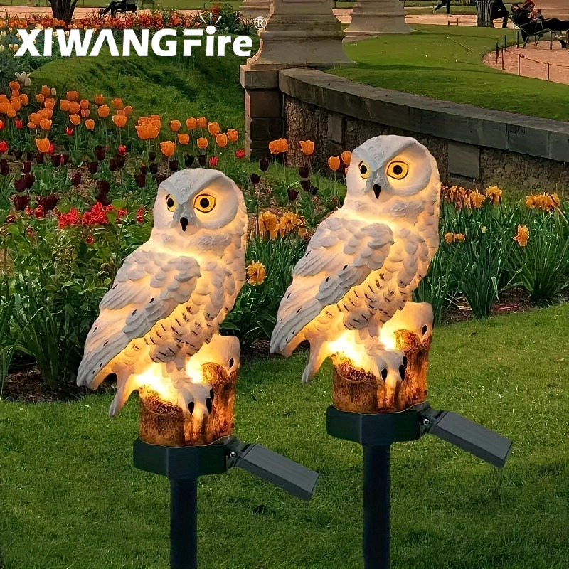 Lighting Decoration Ideas - Solar Owl Statue Garden Light LED