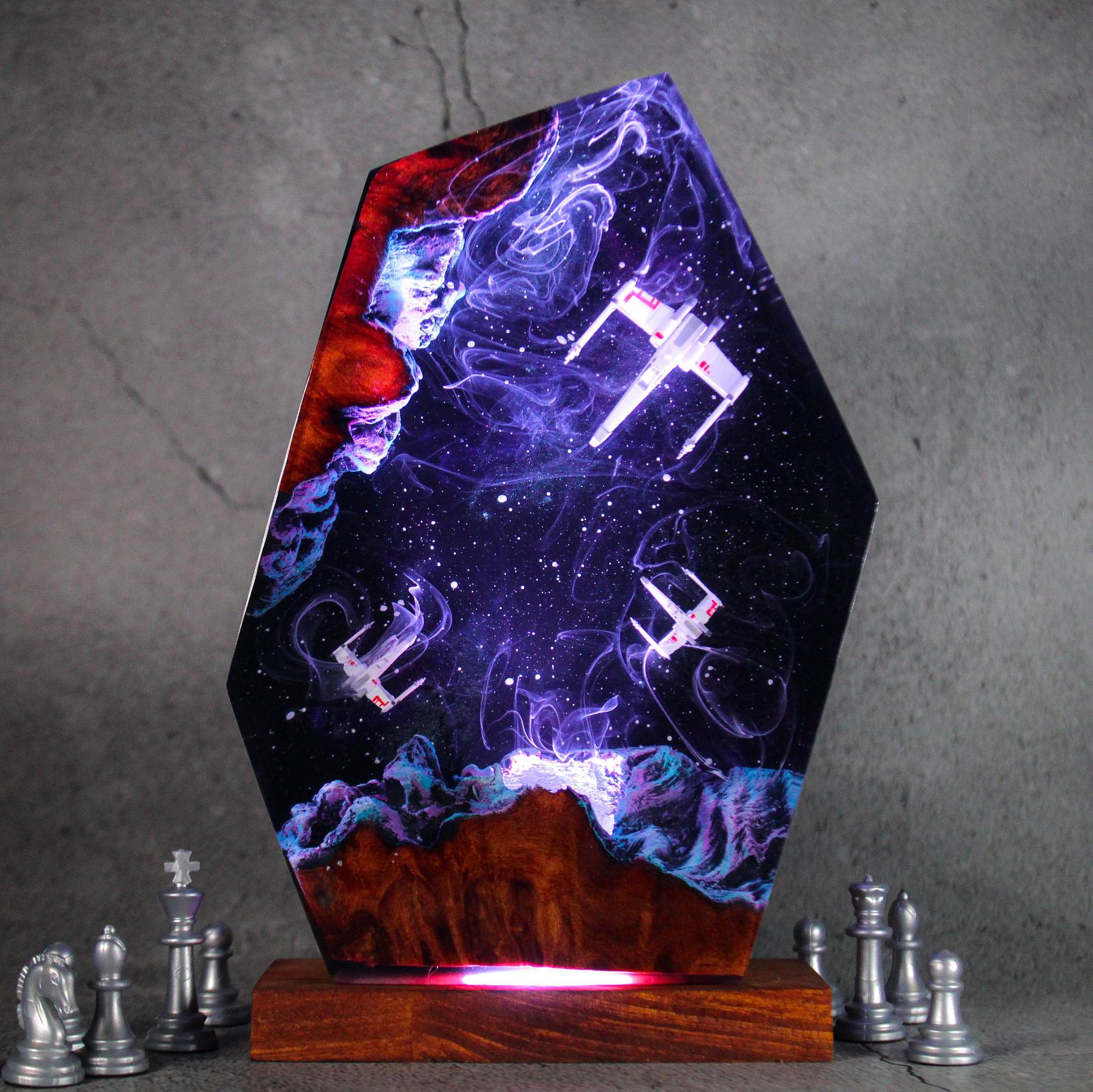Room Decor Lighting Lamp - Customized Items Resin Table Light Interstellar