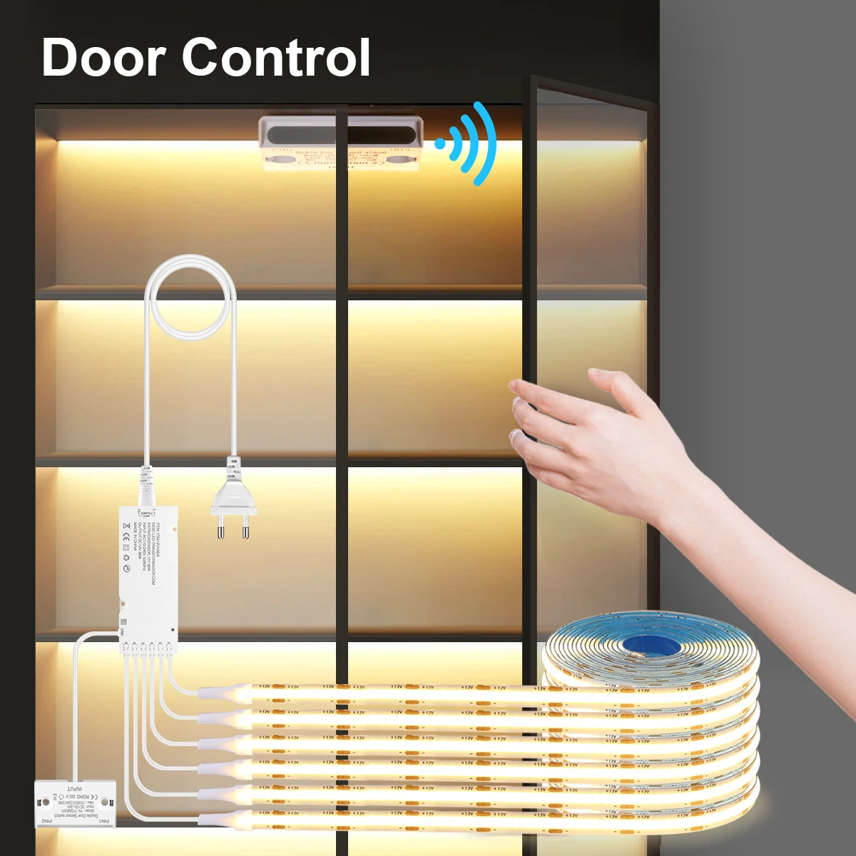 Lighting Bolt Decor - Smart Door Sensor Control, 2-10PCS Group