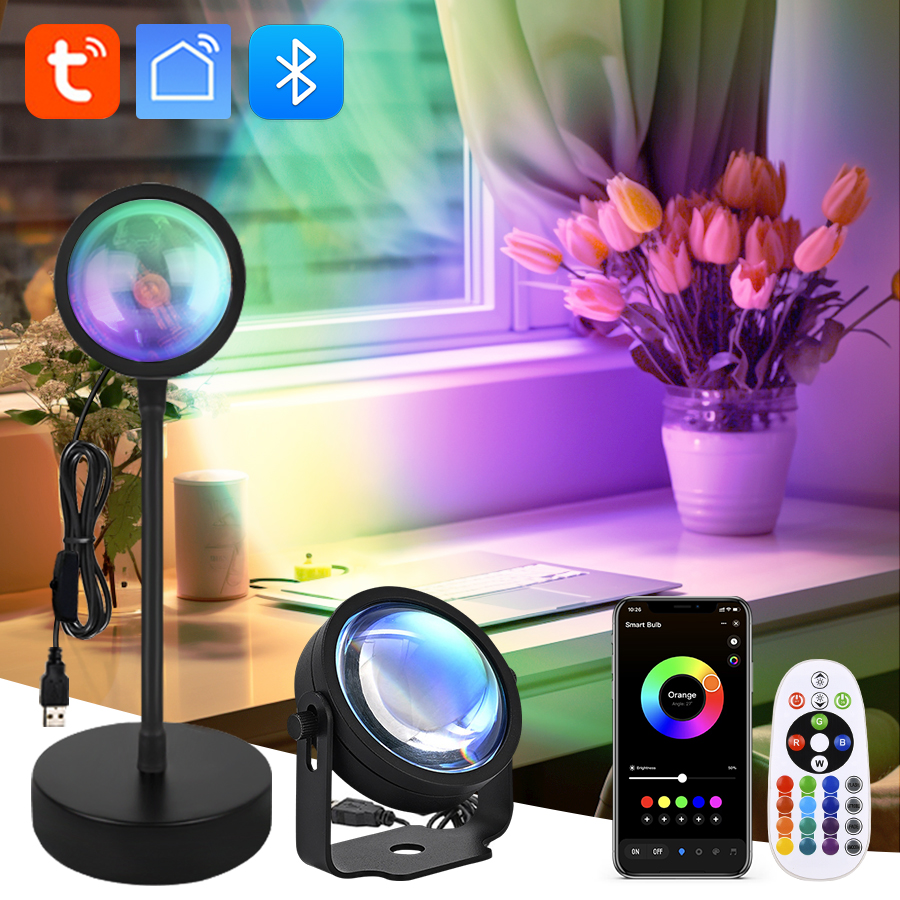 Sunset Lamp Projection - Smart Sunset Lamp Tuya USB Sunset