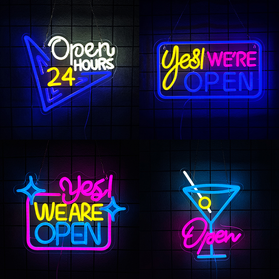 Decor Lighting Opening Hours - Open 24 Hour Neon Sign For