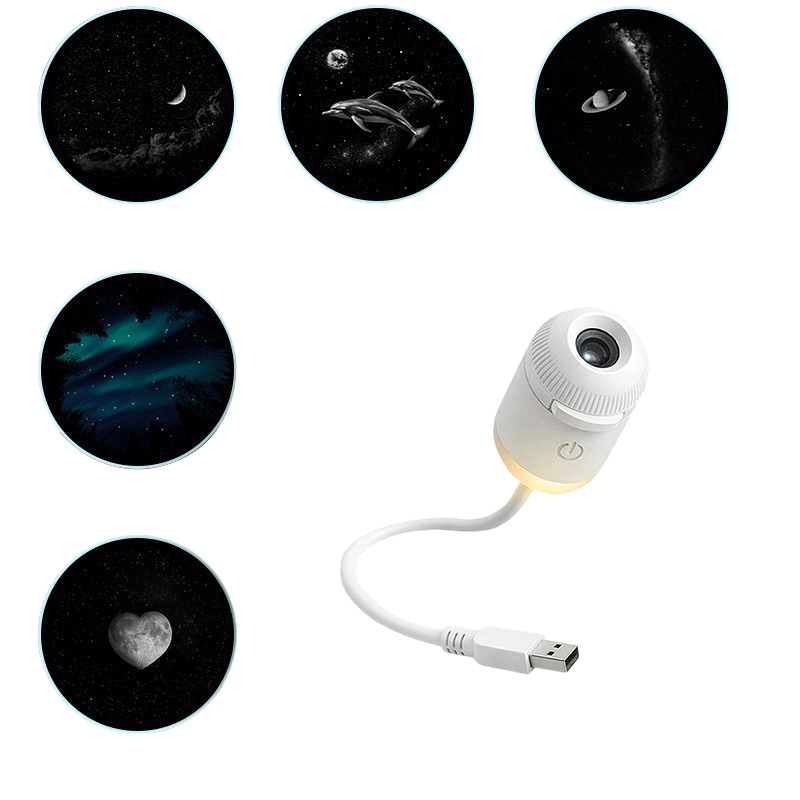Star Projector Night - 2-in-1 Mini Galaxy Star Projector Night