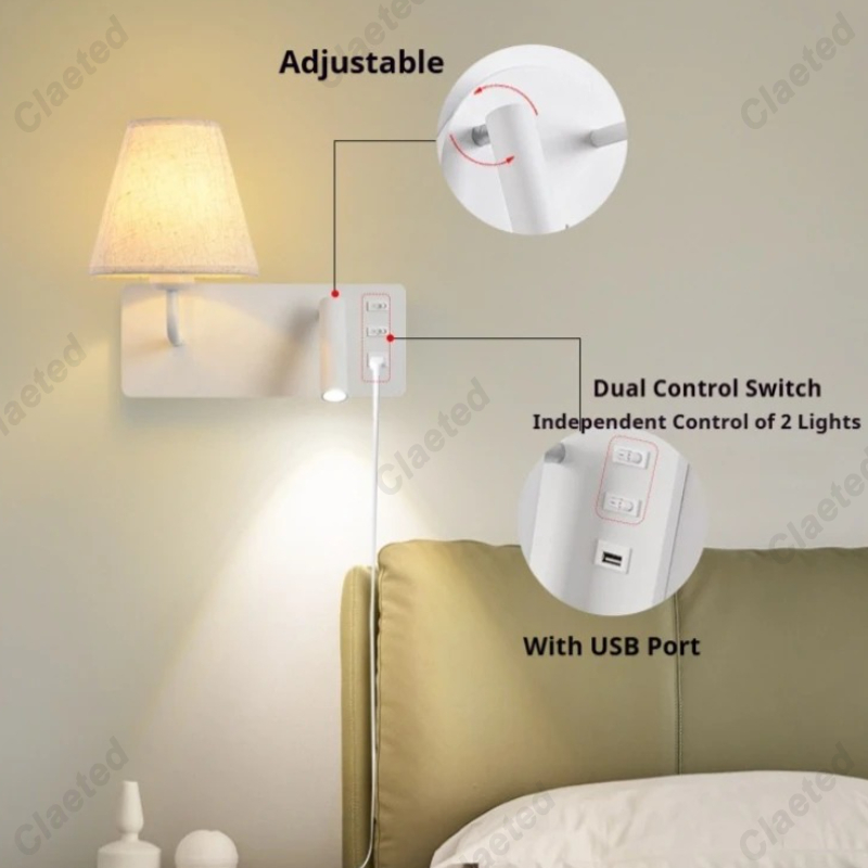 LED Wall Lamp Modern with Touc - Foyer Lighting Wall Decor 评论和价格