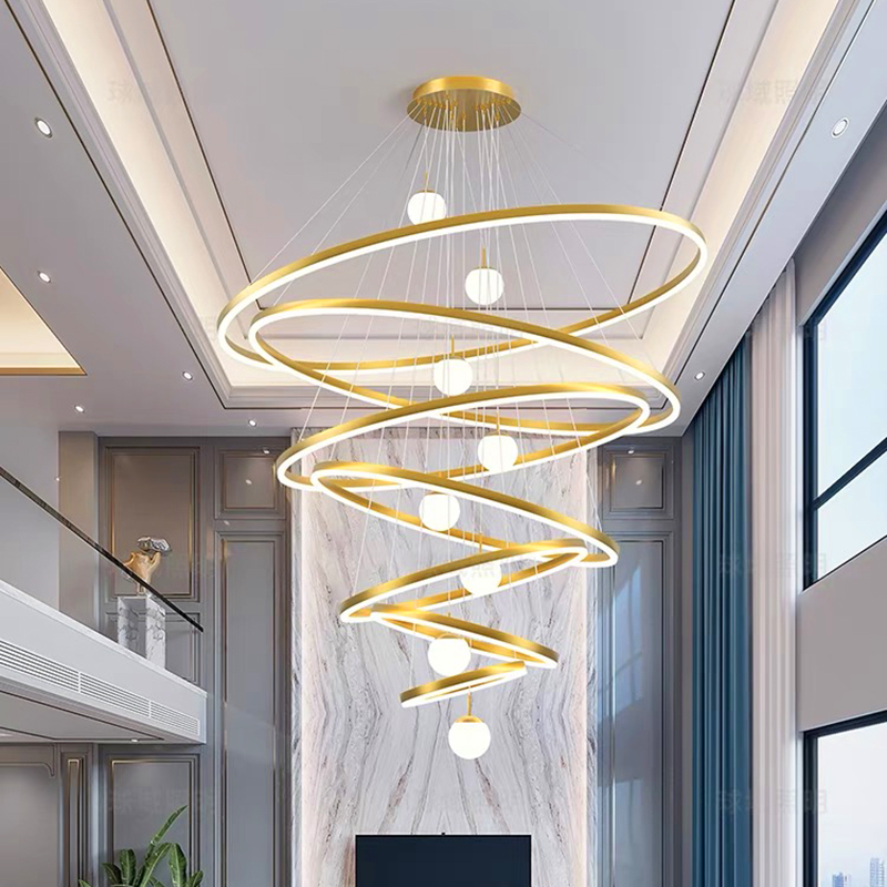 Modern Gold Ring Led Pendant L - Led Lighting Decor 评论和价格