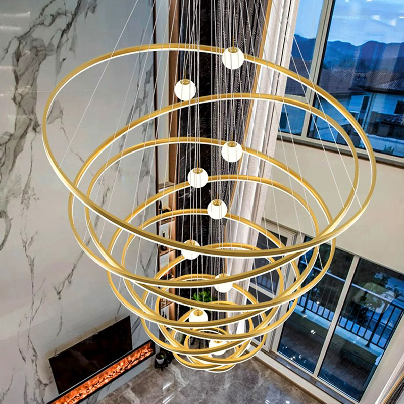 Modern Gold Ring Led Pendant L - Led Lighting Decor 评论和价格