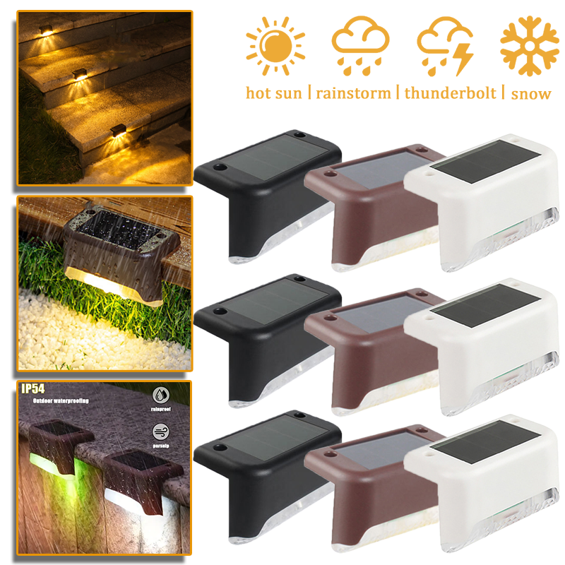 Outdoor Solar Step Lights Warm - Lighting Decoration Ideas 评论和价格