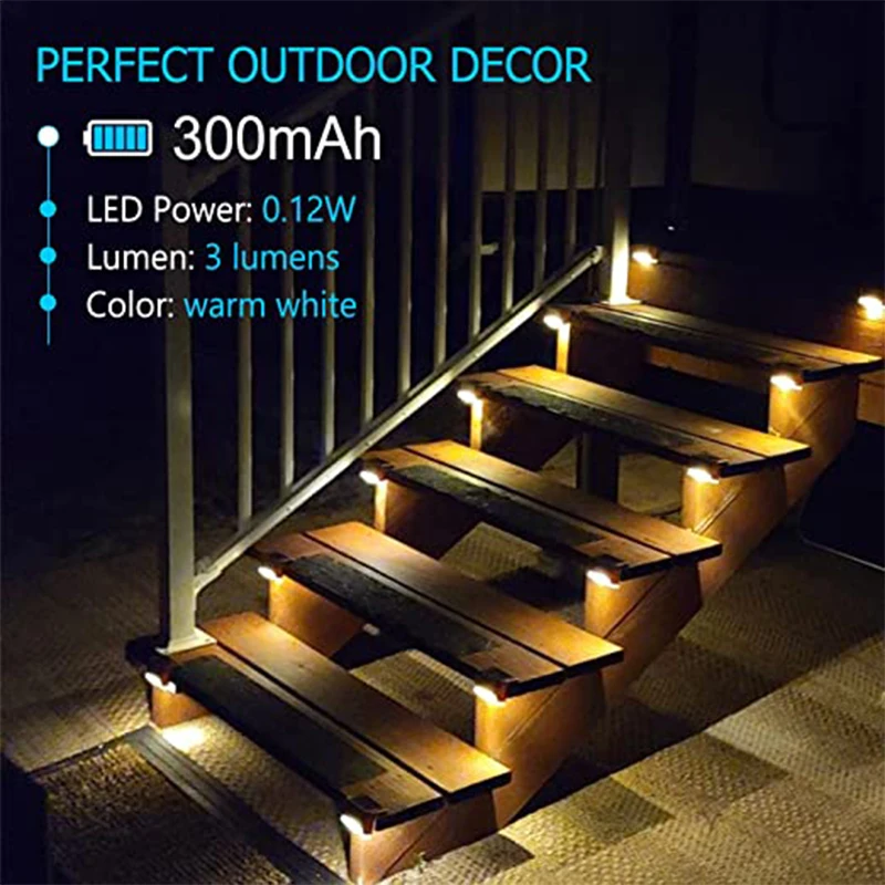 Outdoor Solar Step Lights Warm - Lighting Decoration Ideas 评论和价格