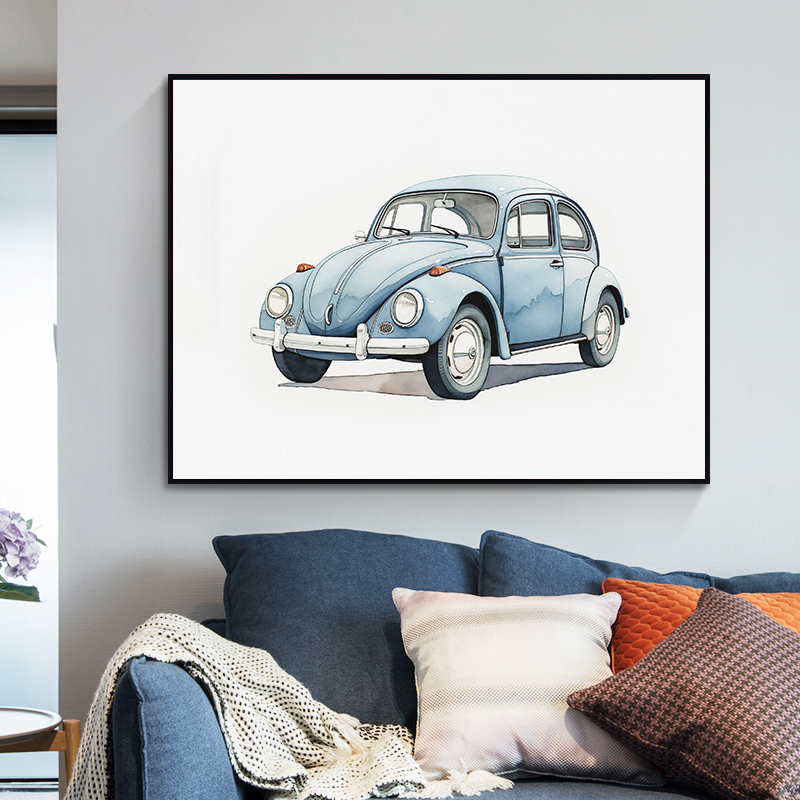 Classic Light Blue Car Vehicle - Lighting Decoration Ideas 评论和价格