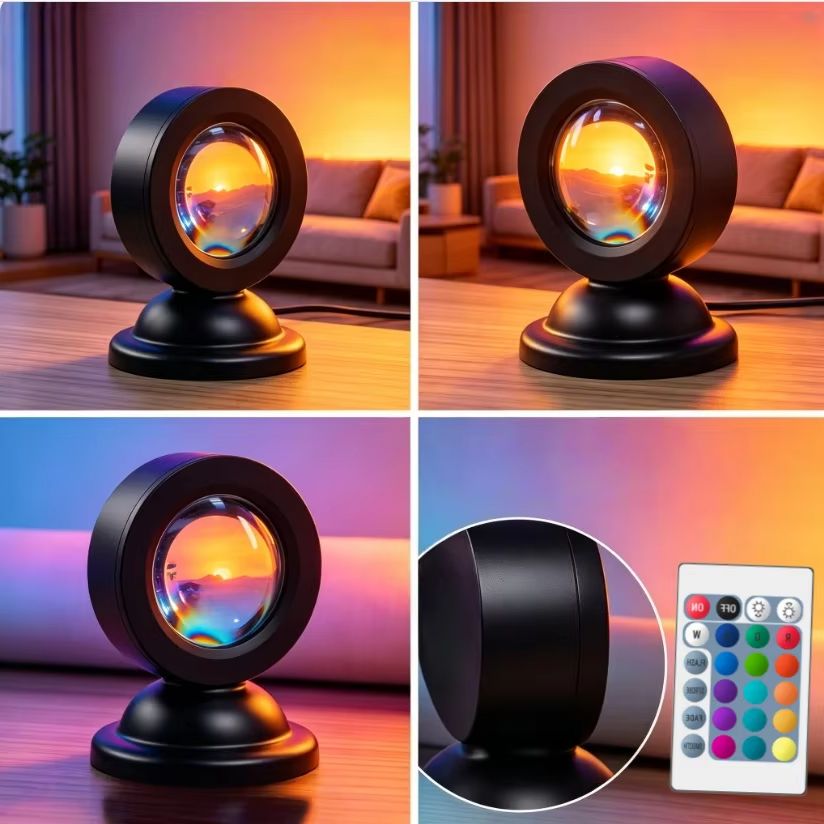Mini Sunset Lamp RGB 16 Colors - Sunset Lamp Projection 评论和价格