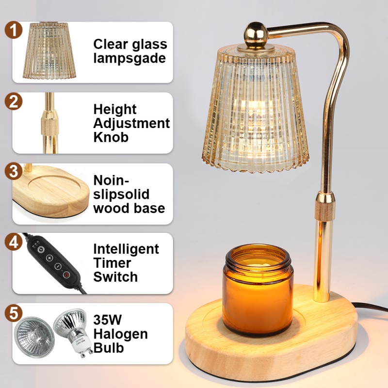 35W Candle Warmer Lamp with Ti - Room Decor Lighting Lamp 评论和价格