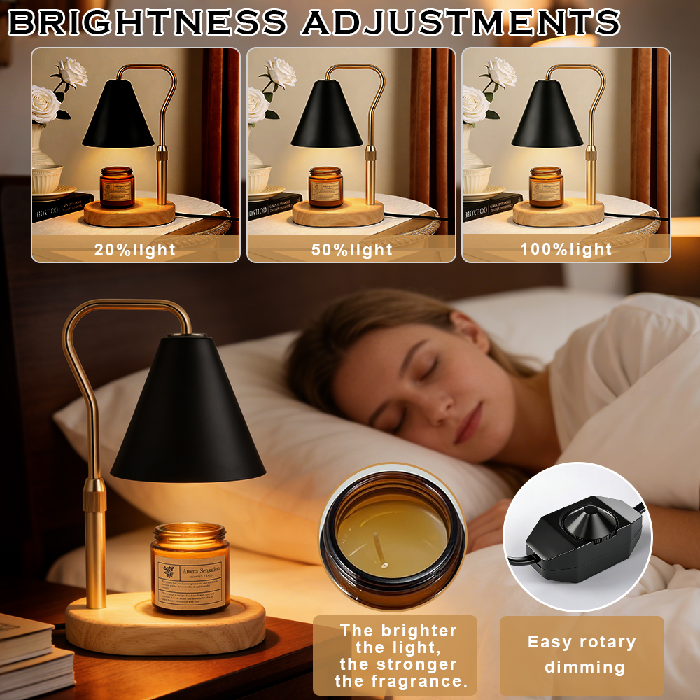 Black Candle Warmer Lamp Kitch - Room Decor Lighting Lamp 评论和价格