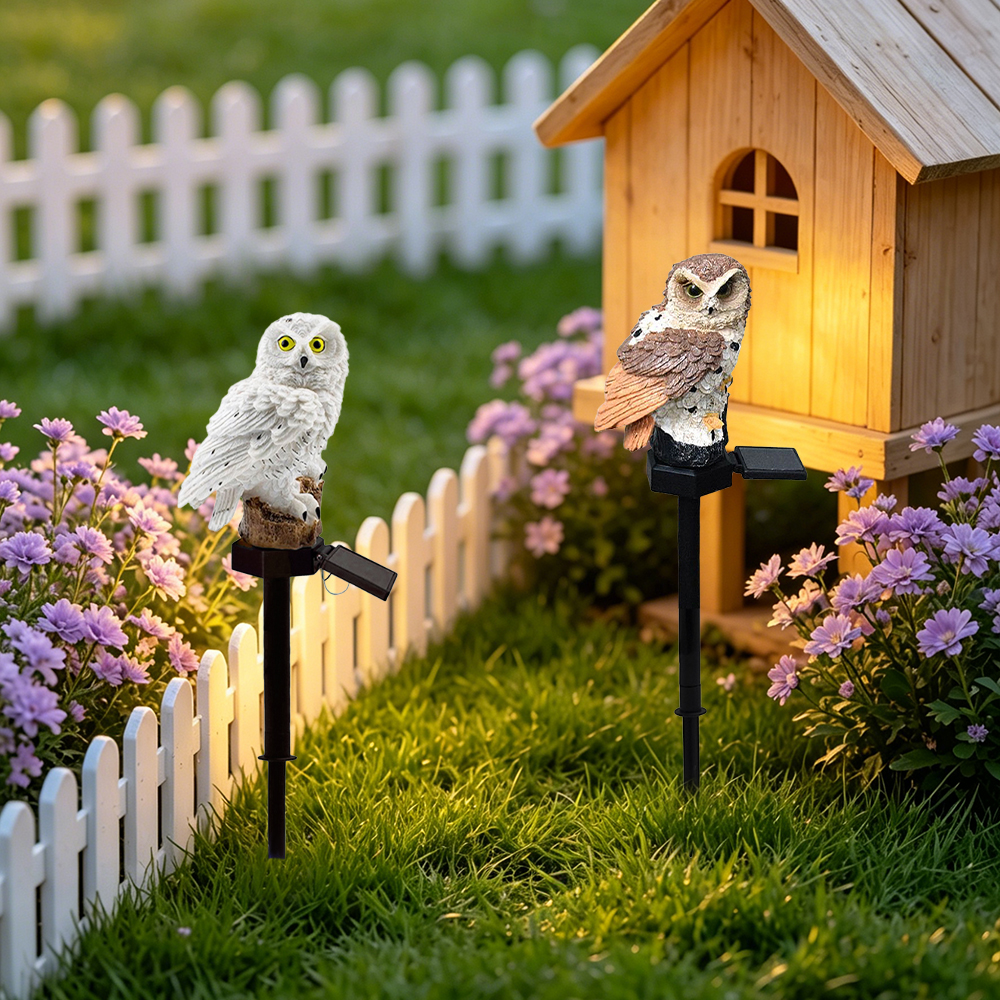 Owl Solar Light, Resin Owl Gro - Led Lighting Decor 评论和价格
