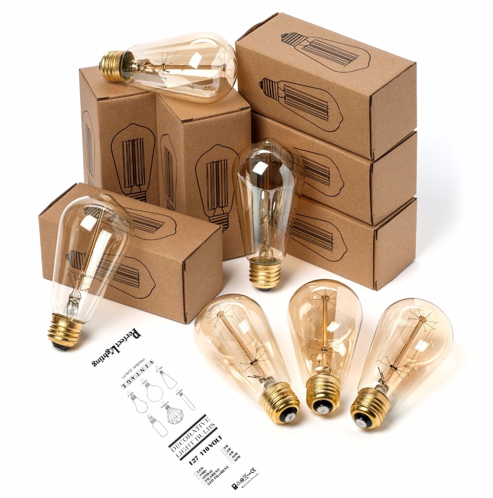 E27 Retro Edison Bulb 220V 40W - Lighting Decoration Ideas 评论和价格