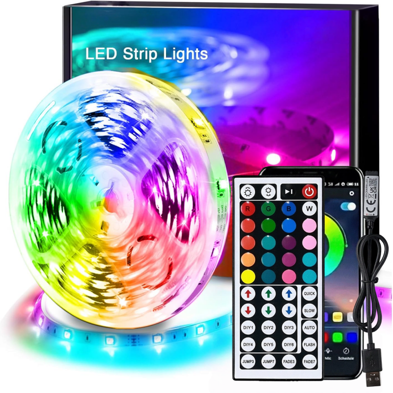 DC 5V USB LED Strip Lights APP - Room Decor Lighting Lamp 评论和价格