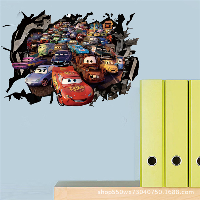 3D Cartoon Car Lighting McQuee - Lighting Mcqueen Wall Decor 评论和价格
