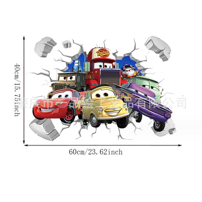 3D Cartoon Car Lighting McQuee - Lighting Mcqueen Wall Decor 评论和价格