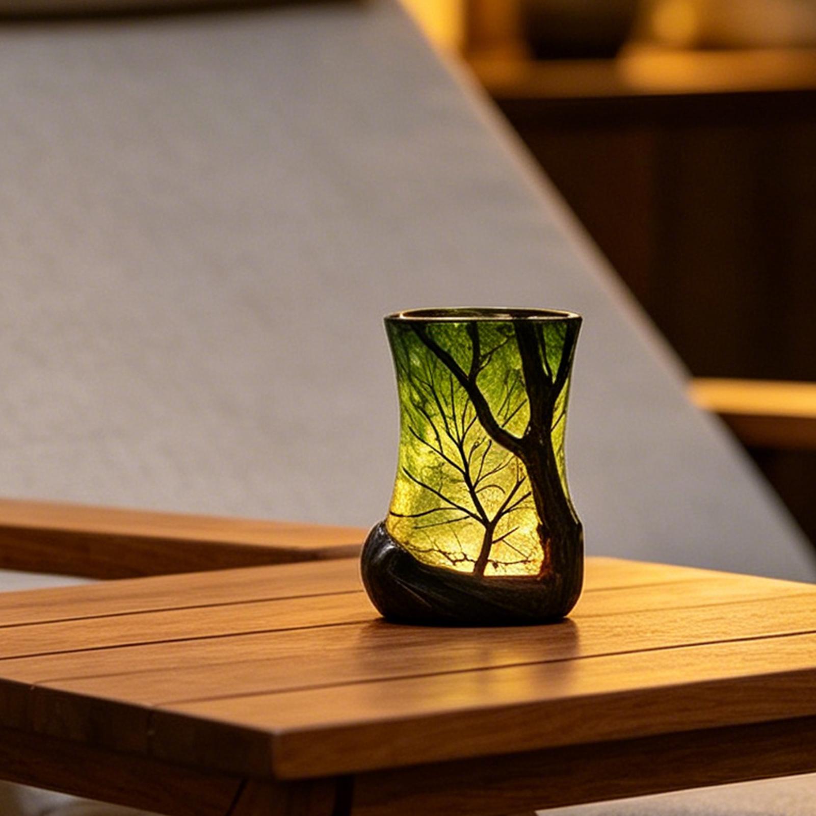 Bedside Table Lamp Forest Nigh - Room Decor Lighting Lamp 评论和价格
