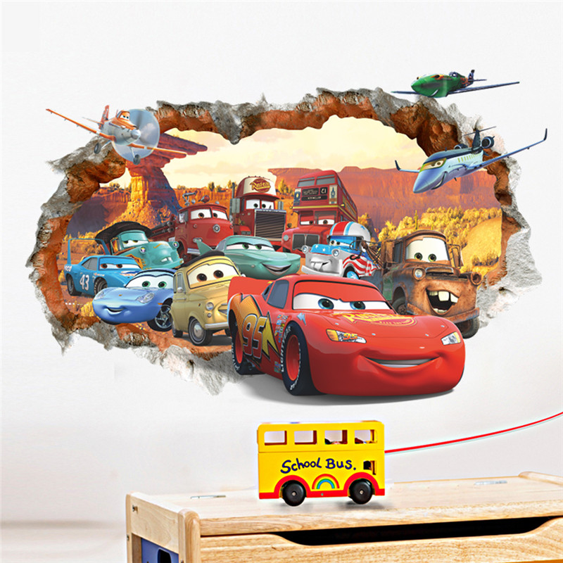 Disney Cartoon Car Lighting Mc - Lighting Mcqueen Wall Decor 评论和价格