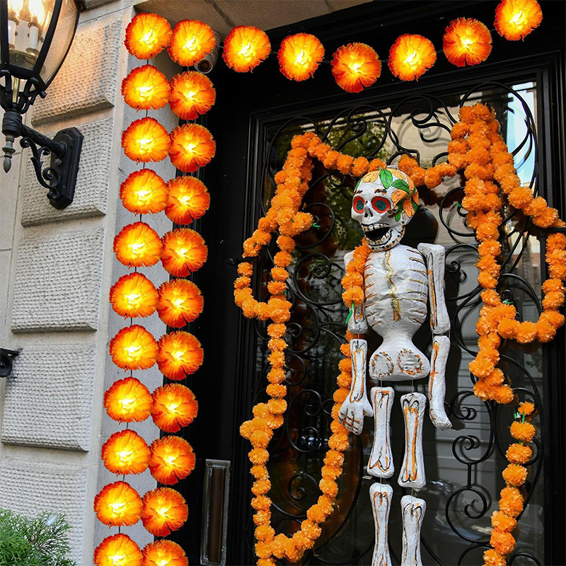 3M Mexican Marigold Artificial - Lighting Decoration For Diwali 评论和价格