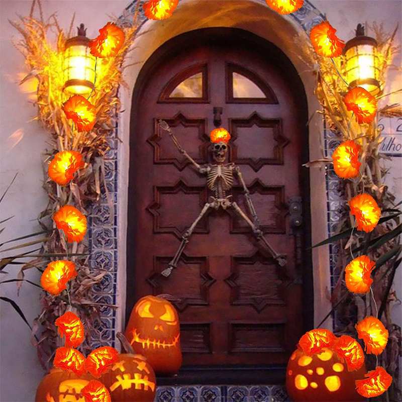 3M Mexican Marigold Artificial - Lighting Decoration For Diwali 评论和价格