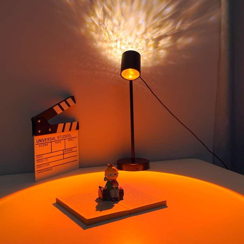 Dynamic Rotating Ripple Light  - Sunset Lamp Projection 评论和价格