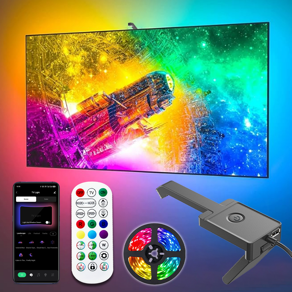 Wiscolor RGBIC LED TV Backligh - Foyer Lighting Wall Decor 评论和价格