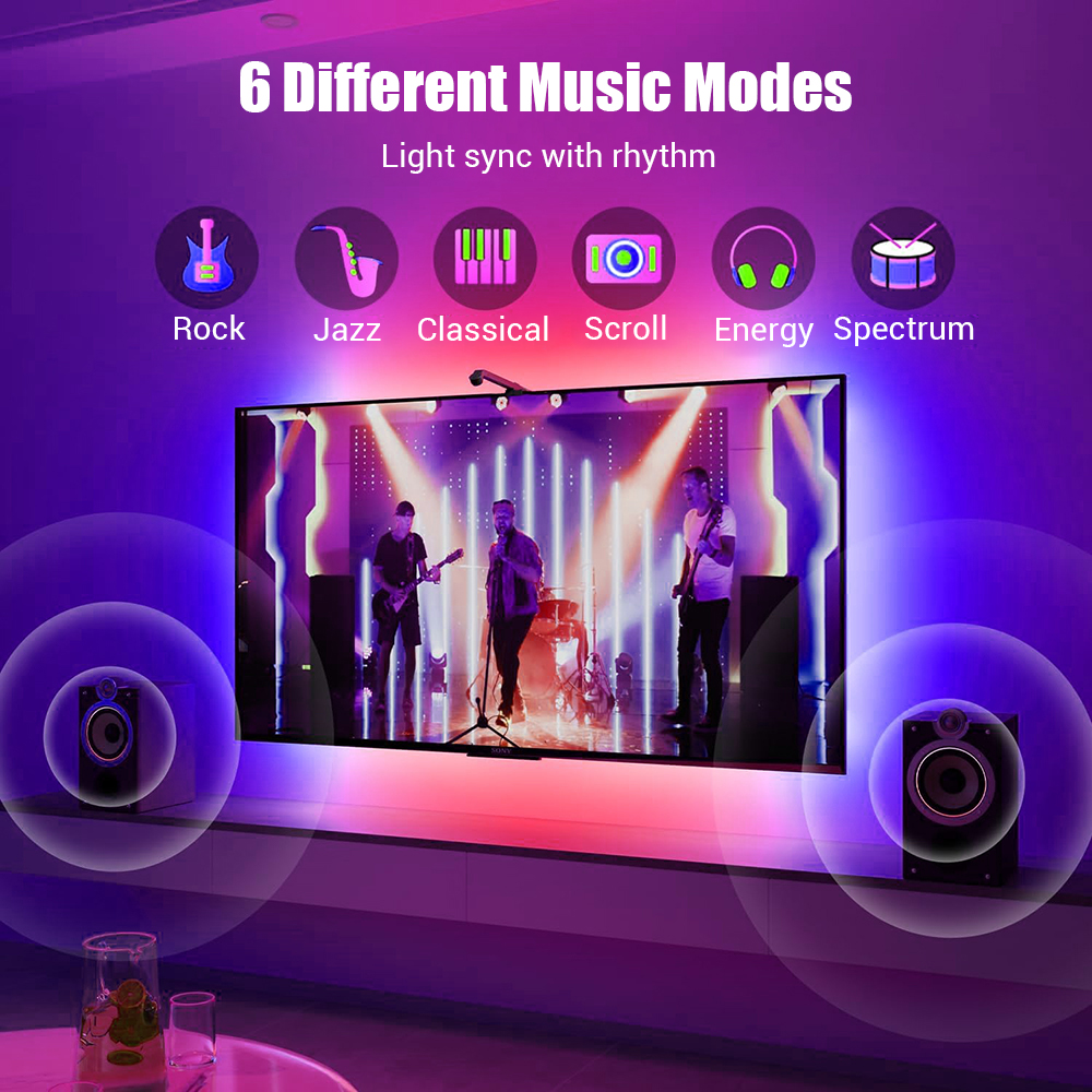 Wiscolor RGBIC LED TV Backligh - Foyer Lighting Wall Decor 评论和价格