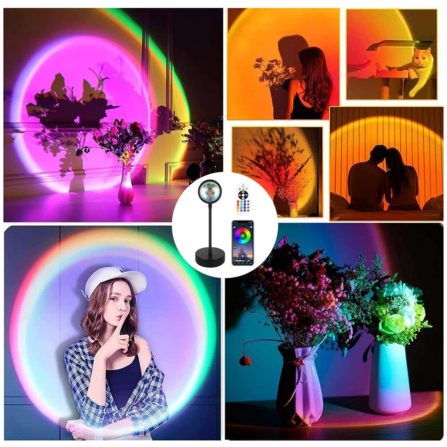 Sunset Projector Lamp Bluetoot - Sunset Lamp Projection 评论和价格