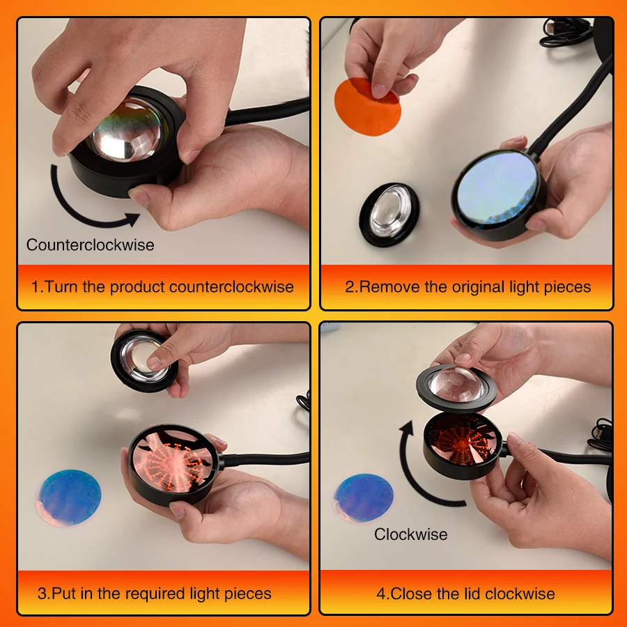 Sunset Projector Lamp Bluetoot - Sunset Lamp Projection 评论和价格