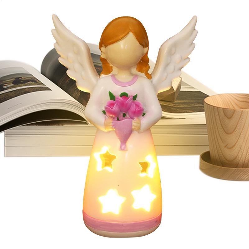 Candlestick Lamp Angel Statue  - Room Decor Lighting Lamp 评论和价格