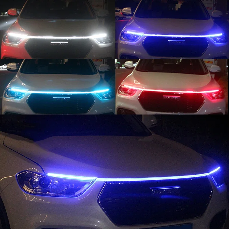 Dynamic Car LED Hood Light 12V - Lighting Bolt Decor 评论和价格