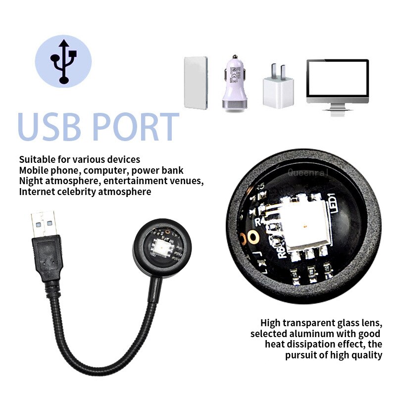 LED USB Sunset Lamp Projector  - Sunset Lamp Projection 评论和价格