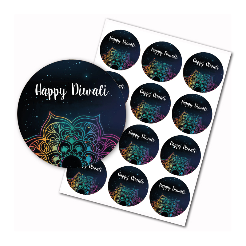 Happy Diwali stickers Indian F - Lighting Decoration For Diwali 评论和价格