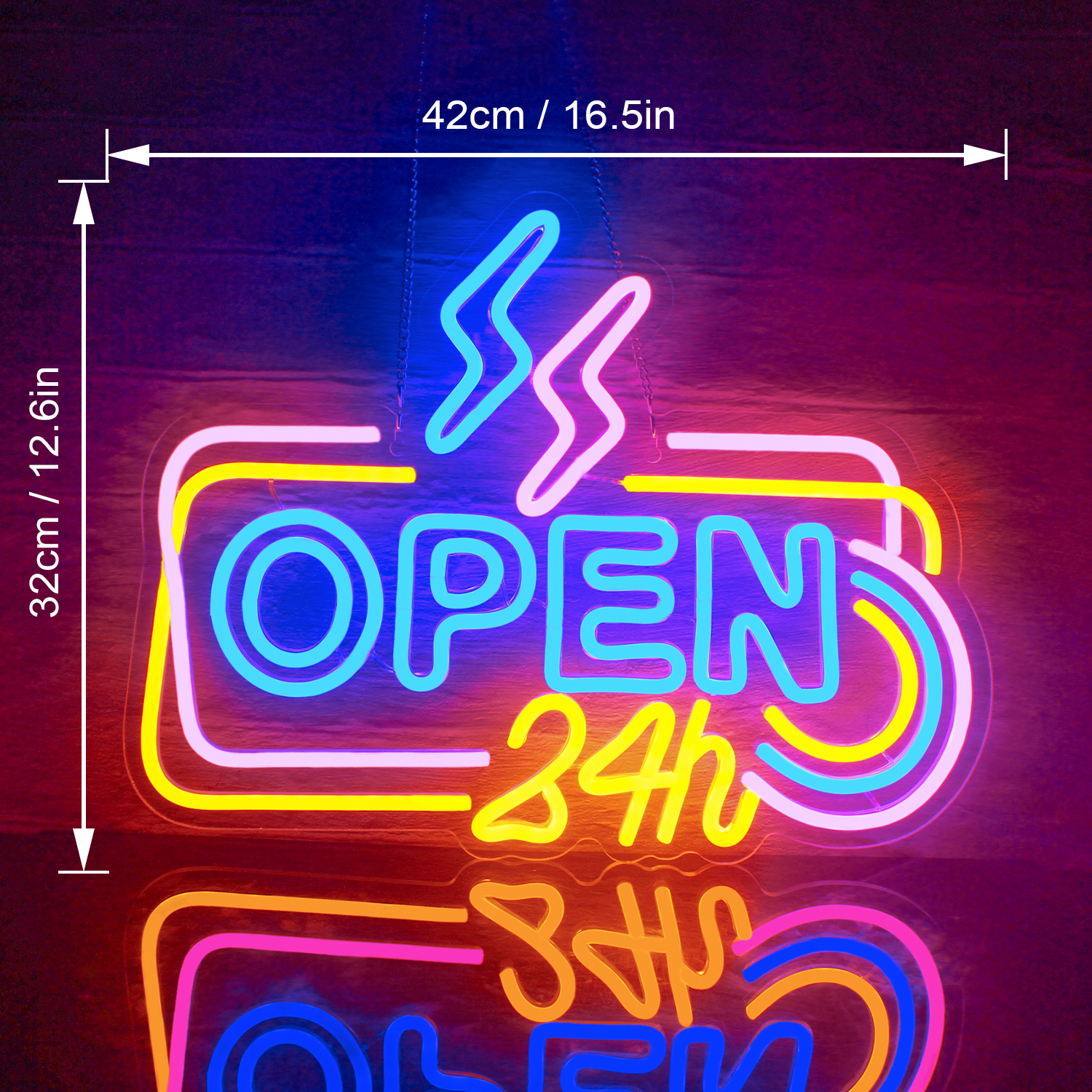 Open 24 Hours Bar Shop Neon Si - Decor Lighting Opening Hours 评论和价格