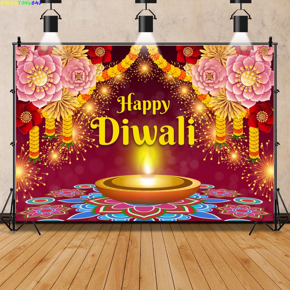 Happy Diwali Backdrop India Fe - Lighting Decoration For Diwali 评论和价格