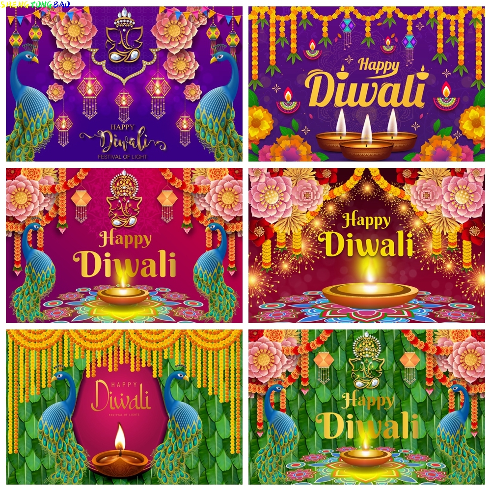 Happy Diwali Backdrop India Fe - Lighting Decoration For Diwali 评论和价格
