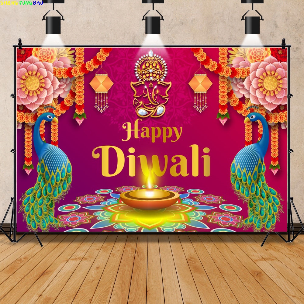 Happy Diwali Backdrop India Fe - Lighting Decoration For Diwali 评论和价格
