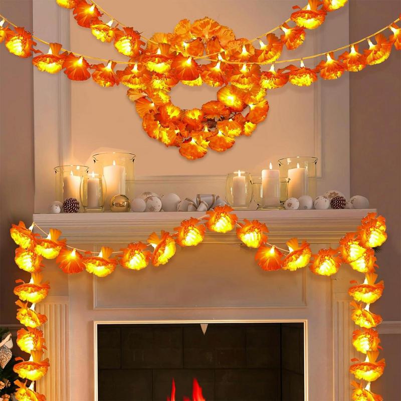 Led Marigold Garland Lights Li - Lighting Decoration For Diwali 评论和价格