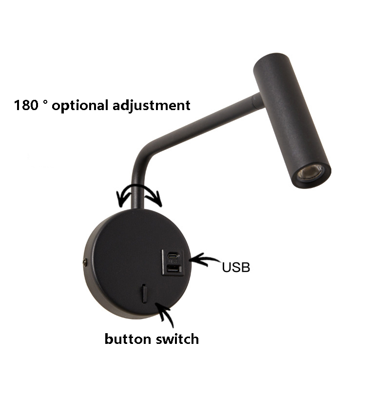 LED Reading Lamp, Bedside Wall - Foyer Lighting Wall Decor 评论和价格