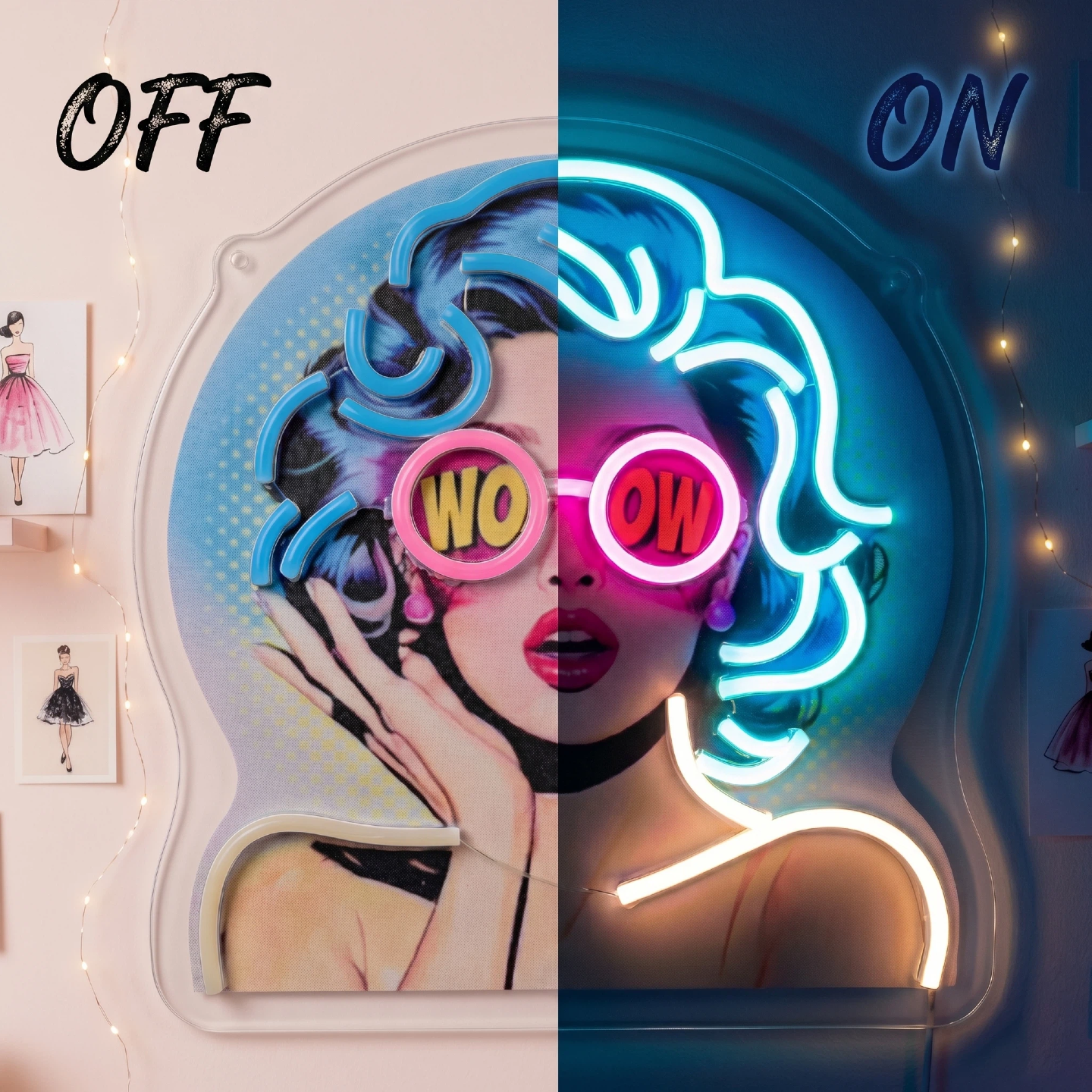 Aesthetic Neon Lights for Room - Lighting Decor Wow 评论和价格
