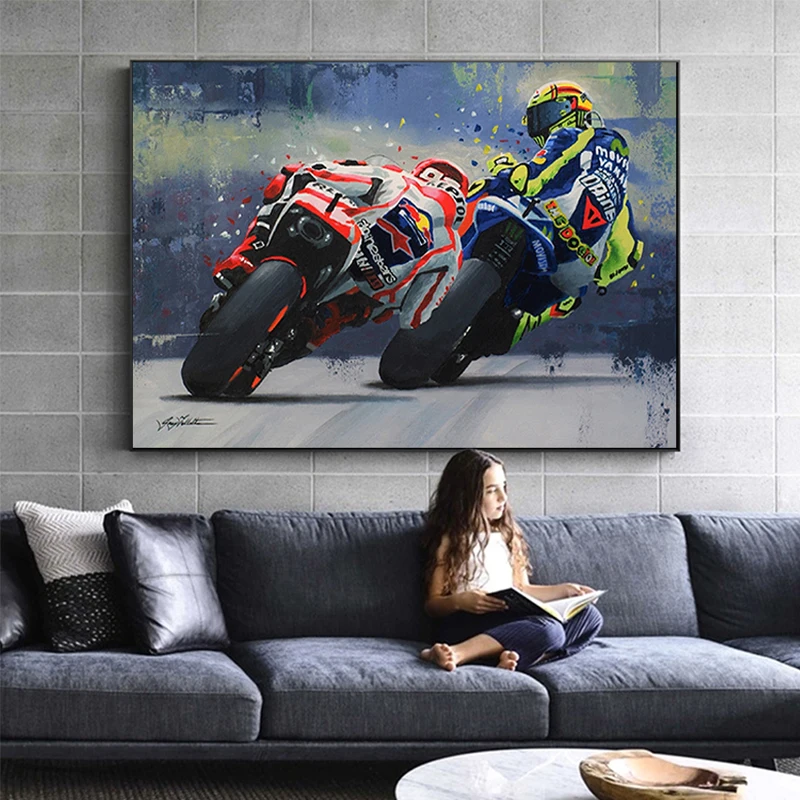 Abstract Oil Painting Poster M - Lighting Mcqueen Wall Decor 评论和价格