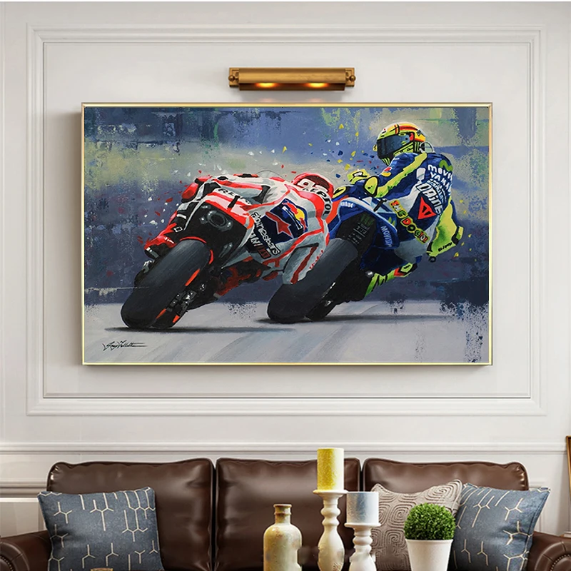 Abstract Oil Painting Poster M - Lighting Mcqueen Wall Decor 评论和价格