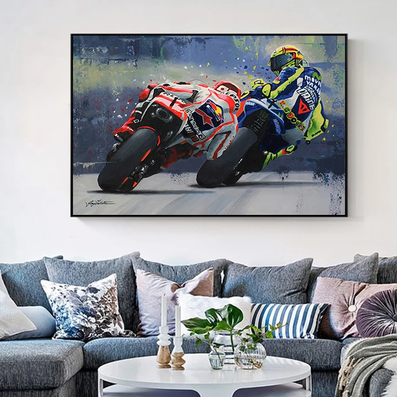 Abstract Oil Painting Poster M - Lighting Mcqueen Wall Decor 评论和价格
