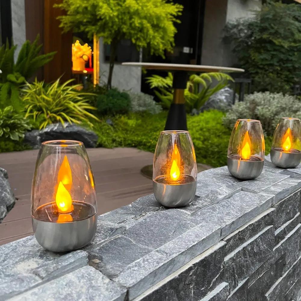 LED Solar Candles Light Flamel - Room Decor Lighting Lamp 评论和价格