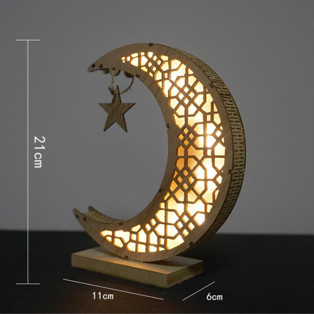 Wooden Ramadan Lamp Unique Moo - Room Decor Lighting Lamp 评论和价格