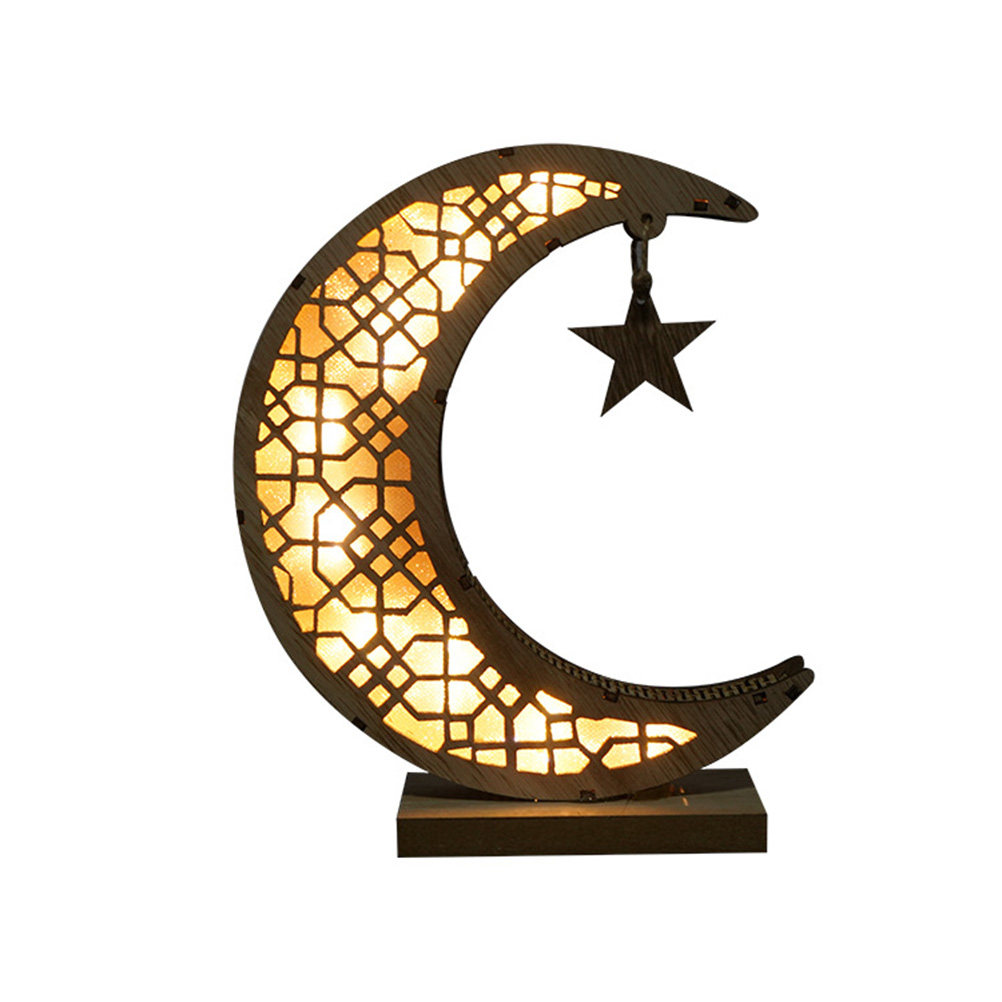 Wooden Ramadan Lamp Unique Moo - Room Decor Lighting Lamp 评论和价格