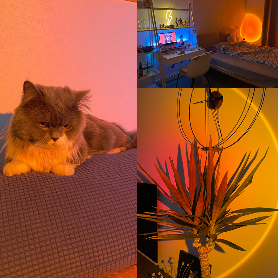 Smart Sunset Lamp Tuya LED Nig - Sunset Lamp Projection 评论和价格